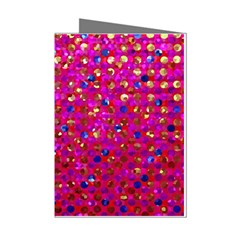 Polka Dot Sparkley Jewels 1 Mini Greeting Card (8 Pack) by MedusArt