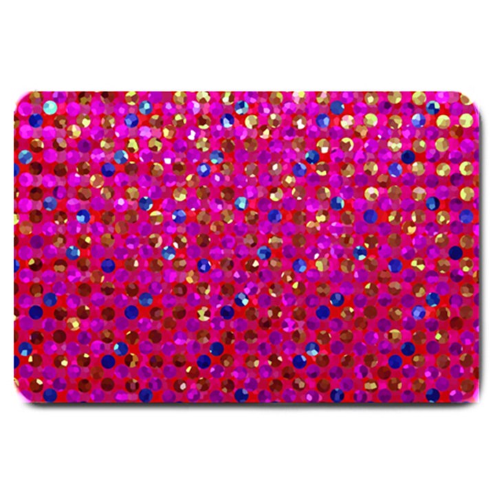 Polka Dot Sparkley Jewels 1 Large Door Mat