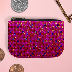 Polka Dot Sparkley Jewels 1 Coin Change Purse