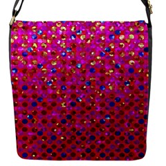 Polka Dot Sparkley Jewels 1 Flap Closure Messenger Bag (small)