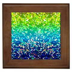 Glitter 4 Framed Ceramic Tile by MedusArt