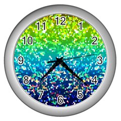 Glitter 4 Wall Clock (silver)