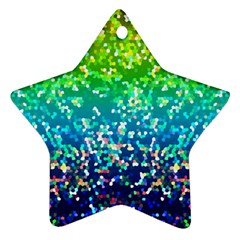 Glitter 4 Star Ornament (two Sides) by MedusArt