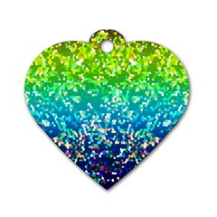 Glitter 4 Dog Tag Heart (one Sided)  by MedusArt