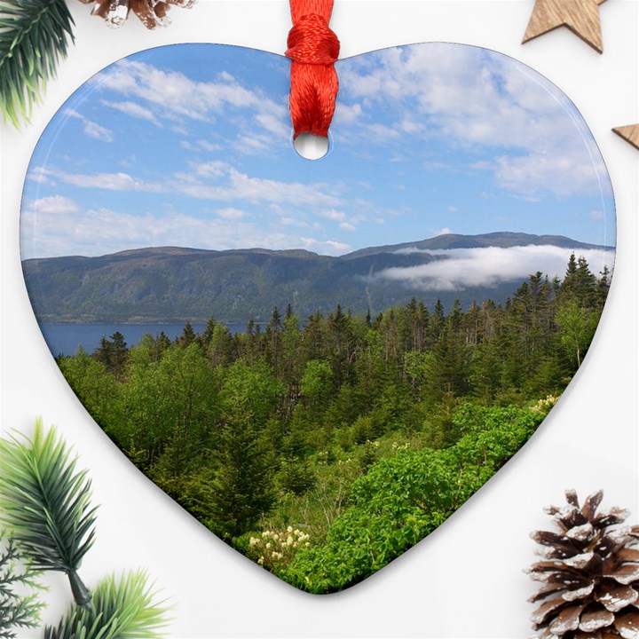 Newfoundland Heart Ornament (Two Sides)