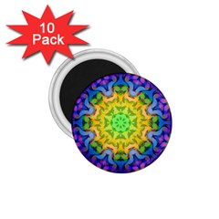 Psychedelic Abstract 1 75  Button Magnet (10 Pack) by Colorfulplayground