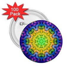 Psychedelic Abstract 2 25  Button (100 Pack)