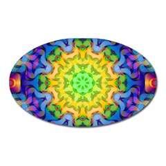 Psychedelic Abstract Magnet (oval) by Colorfulplayground