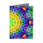 Psychedelic Abstract Mini Greeting Card Left