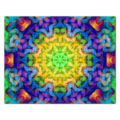 Psychedelic Abstract Jigsaw Puzzle (rectangle) by Colorfulplayground