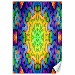 Psychedelic Abstract Canvas 12  X 18  (unframed) by Colorfulplayground