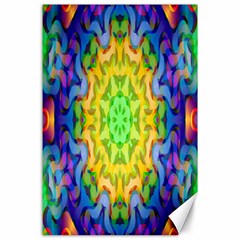 Psychedelic Abstract Canvas 24  X 36  (unframed) by Colorfulplayground