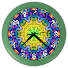 Psychedelic Abstract Wall Clock (color)