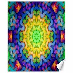 Psychedelic Abstract Canvas 11  X 14  (unframed) by Colorfulplayground