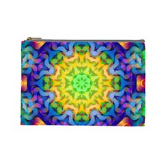 Psychedelic Abstract Cosmetic Bag (large) by Colorfulplayground