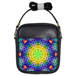 Psychedelic Abstract Girl s Sling Bag Front