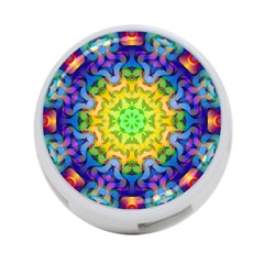 Psychedelic Abstract 4-port Usb Hub (one Side)