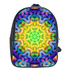 Psychedelic Abstract School Bag (xl)