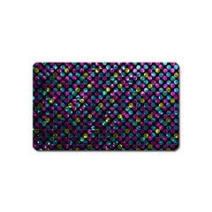 Polka Dot Sparkley Jewels 2 Magnet (name Card) by MedusArt