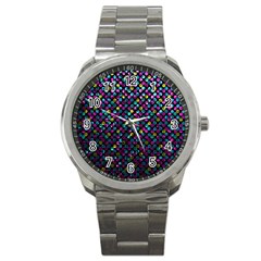 Polka Dot Sparkley Jewels 2 Sport Metal Watch by MedusArt