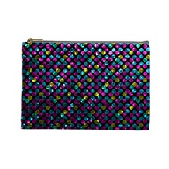 Polka Dot Sparkley Jewels 2 Cosmetic Bag (large) by MedusArt