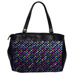 Polka Dot Sparkley Jewels 2 Oversize Office Handbag (Two Sides) Back