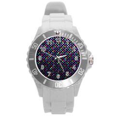 Polka Dot Sparkley Jewels 2 Plastic Sport Watch (large) by MedusArt