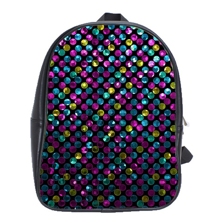 Polka Dot Sparkley Jewels 2 School Bag (XL)