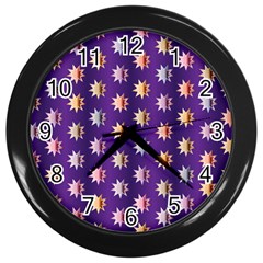 Flare Polka Dots Wall Clock (black)