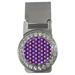 Flare Polka Dots Money Clip (CZ) Front