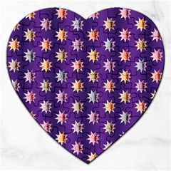 Flare Polka Dots Jigsaw Puzzle (heart) by Colorfulplayground