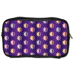 Flare Polka Dots Travel Toiletry Bag (one Side) by Colorfulplayground