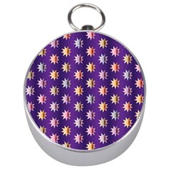 Flare Polka Dots Silver Compass by Colorfulplayground