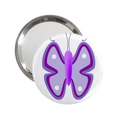 Cute Awareness Butterfly Handbag Mirror (2 25 )