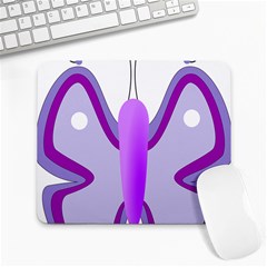 Cute Awareness Butterfly Large Mouse Pad (rectangle)