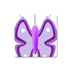 Cute Awareness Butterfly Magnet (square) by FunWithFibro