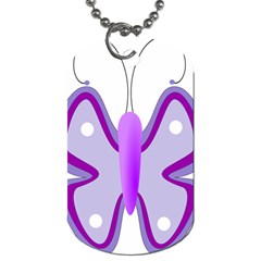 Cute Awareness Butterfly Dog Tag (one Sided)