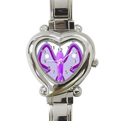 Cute Awareness Butterfly Heart Italian Charm Watch  by FunWithFibro