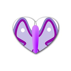 Cute Awareness Butterfly Drink Coasters (heart)