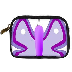 Cute Awareness Butterfly Digital Camera Leather Case