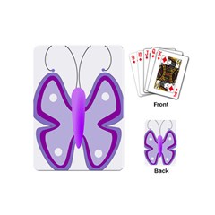 Cute Awareness Butterfly Playing Cards (mini) by FunWithFibro