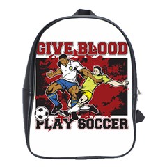 Give Blood Play Soccer School Bag (xl) by MegaSportsFan