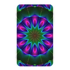 Star Of Leaves, Abstract Magenta Green Forest Memory Card Reader (rectangular) by DianeClancy