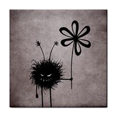 Evil Flower Bug Vintage Ceramic Tile by CreaturesStore