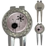 Evil Flower Bug Vintage Golf Pitchfork & Ball Marker Front