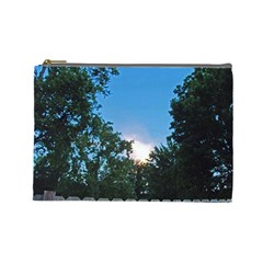 Coming Sunset Accented Edges Cosmetic Bag (large) by Majesticmountain