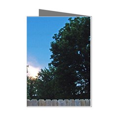 Coming Sunset Accented Edges Mini Greeting Card (8 Pack) by Majesticmountain