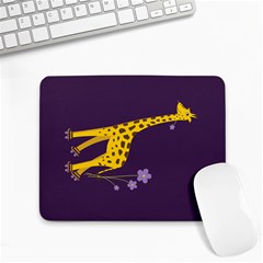 Purple Roller Skating Cute Cartoon Giraffe Small Mouse Pad (rectangle) by CreaturesStore