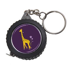 Purple Roller Skating Cute Cartoon Giraffe Measuring Tape by CreaturesStore