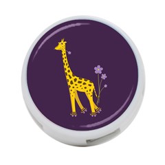 Purple Roller Skating Cute Cartoon Giraffe 4-port Usb Hub (one Side) by CreaturesStore